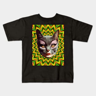 Psychedelic Catwoman Kids T-Shirt